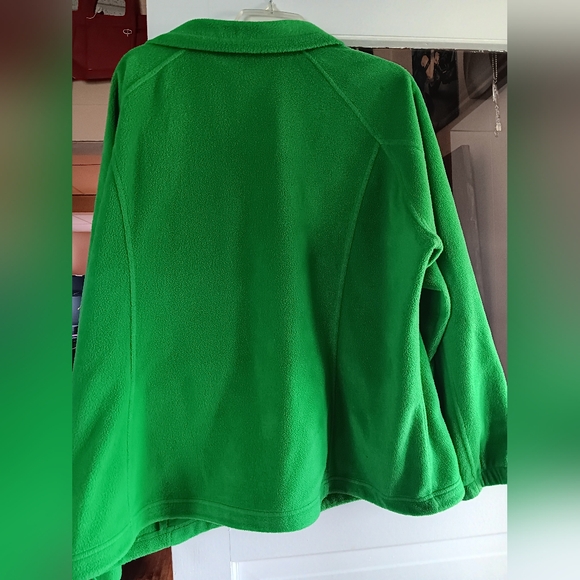 Columbia Green Fleece Jacket - Picture 2 of 4